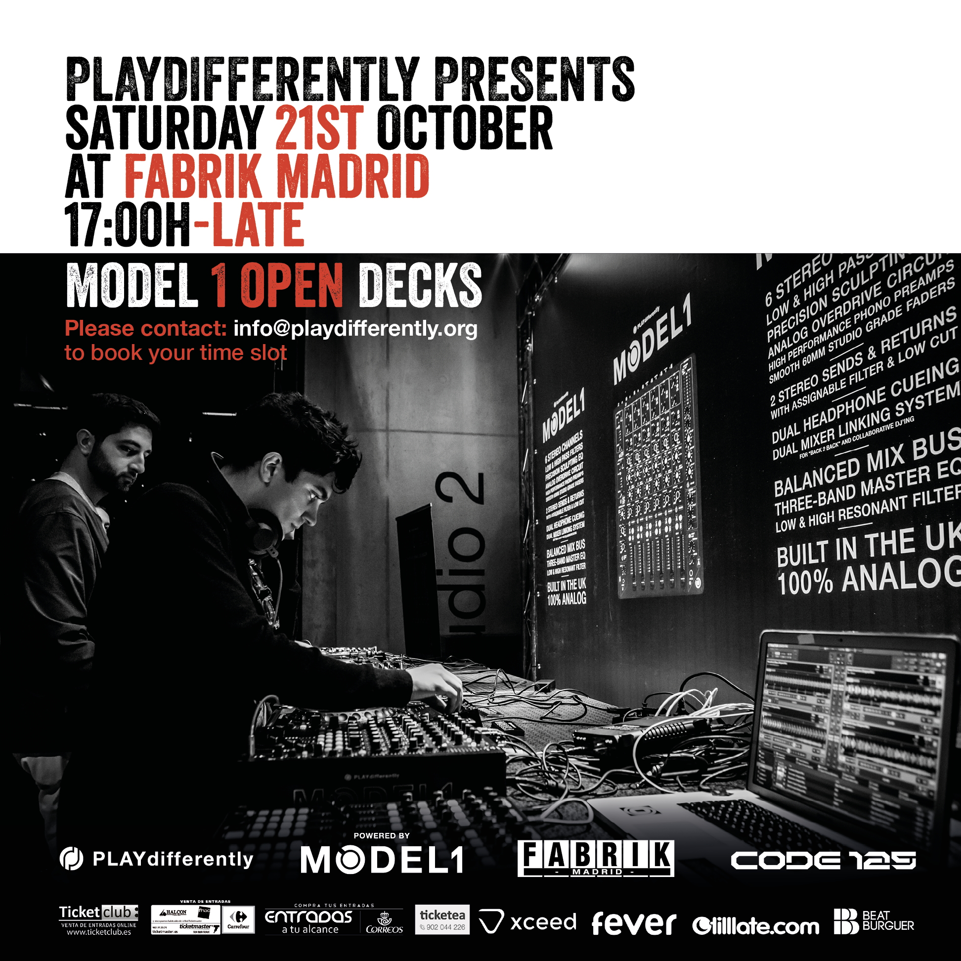 PLAYdifferently presents… Fabrik Madrid