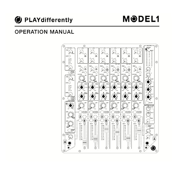 MODEL 1 Operation Manual
